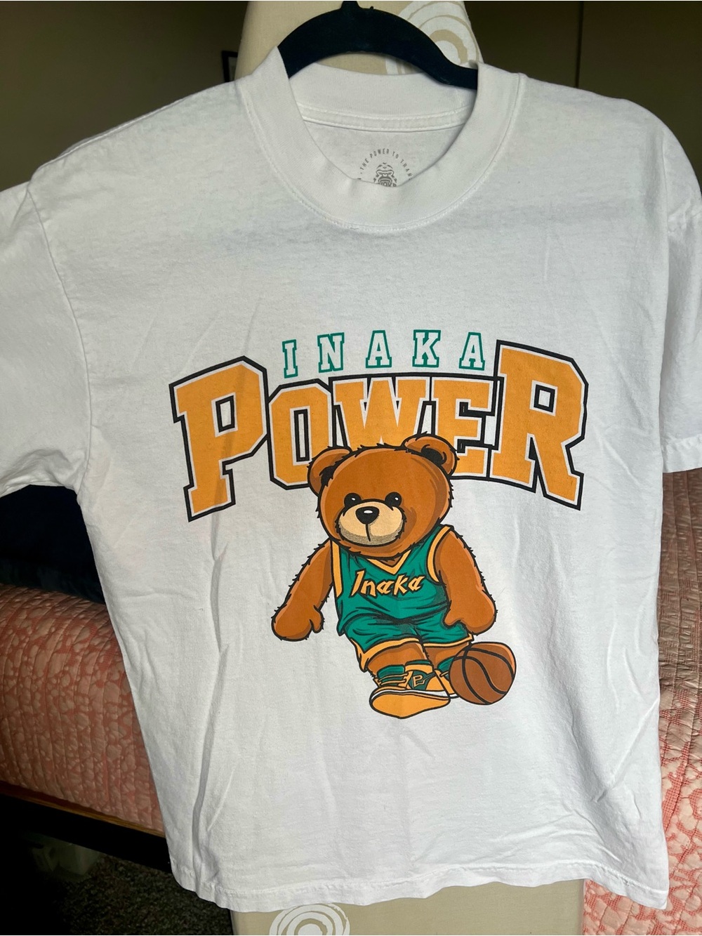 INAKA Power Teddy Tee - Yellow/Teal